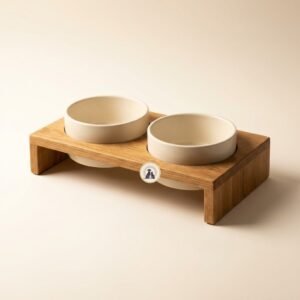 oak double diner feeder — Aura Pet Co.